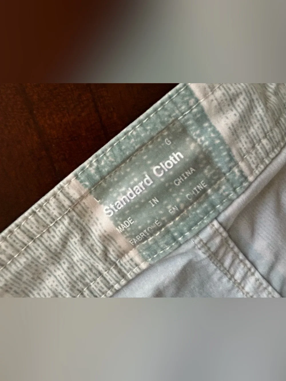Standard cloth Striped Green and White mens Summer Shorts size L